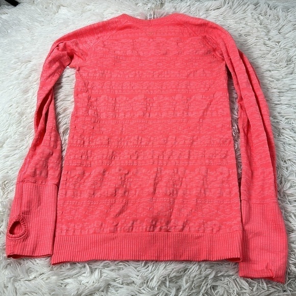 Lululemon Rest Less Pullover Heathered Electric Coral - Picture 6 of 7